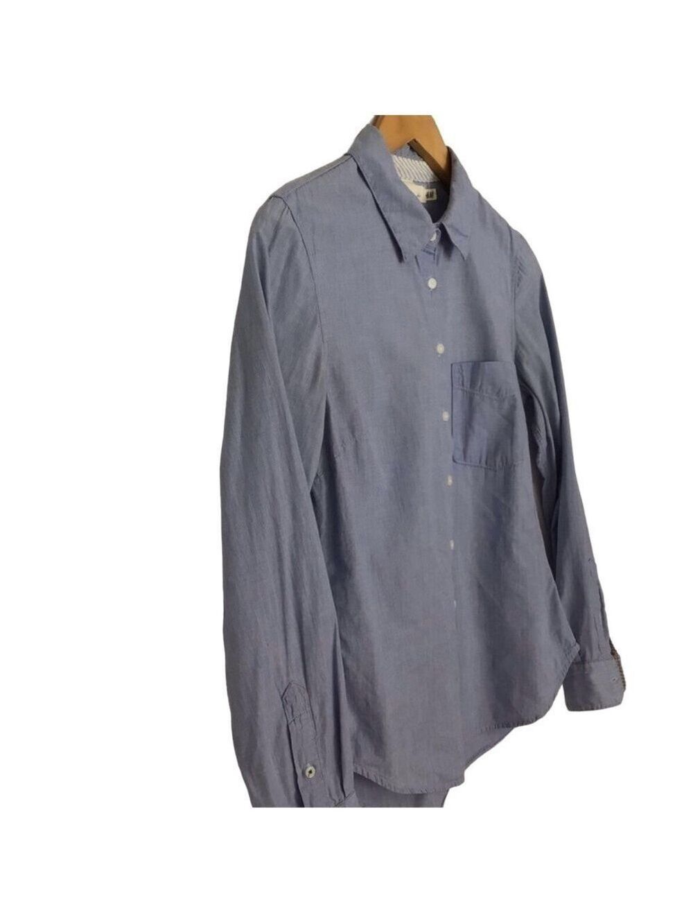 L.o.g.g. Label pf graded goods from H&M southwestern style blouse blue denim - Picture 3 of 13